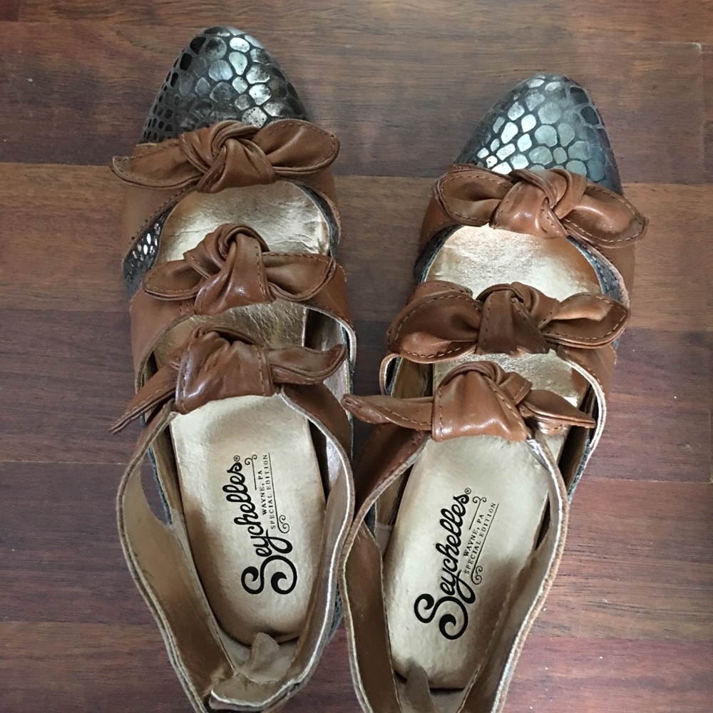 VTG style Seychelles 3 bow flats Sz 6